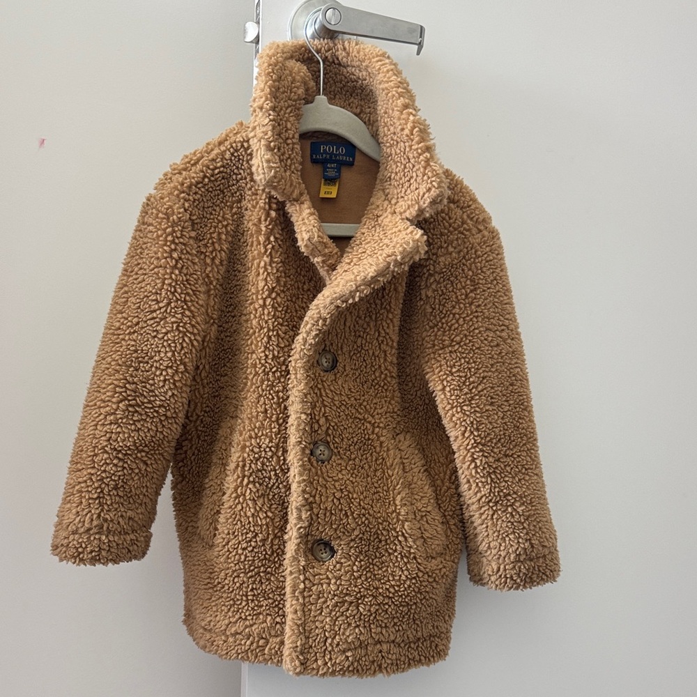 Polo by Ralph Lauren Kids Brown Sherpa Jacket